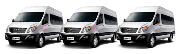 vans transporte de pasajeros conciertos FC Transporte